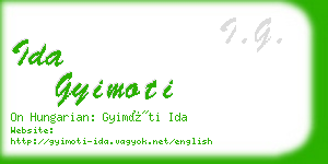 ida gyimoti business card